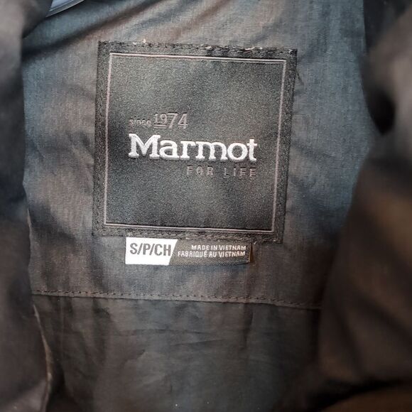 Marmot Strollebridge Women's Black Down Coat Faux Fur Size Small - Picture 5 of 13